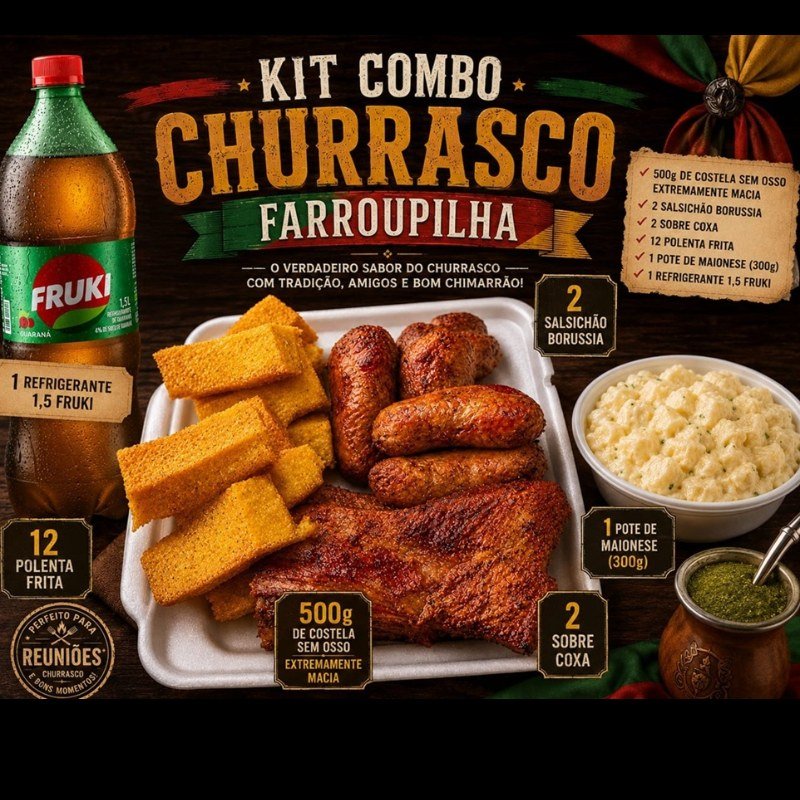 Kit Farroupilha Combo de Churrasco